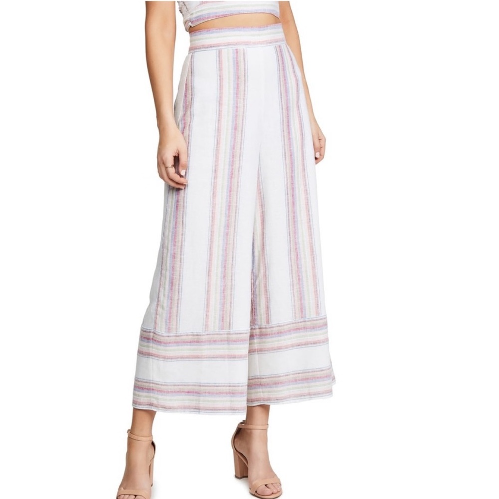 Amanda Uprichard Ravine Sparkle Linen Pants
Positano Stripe